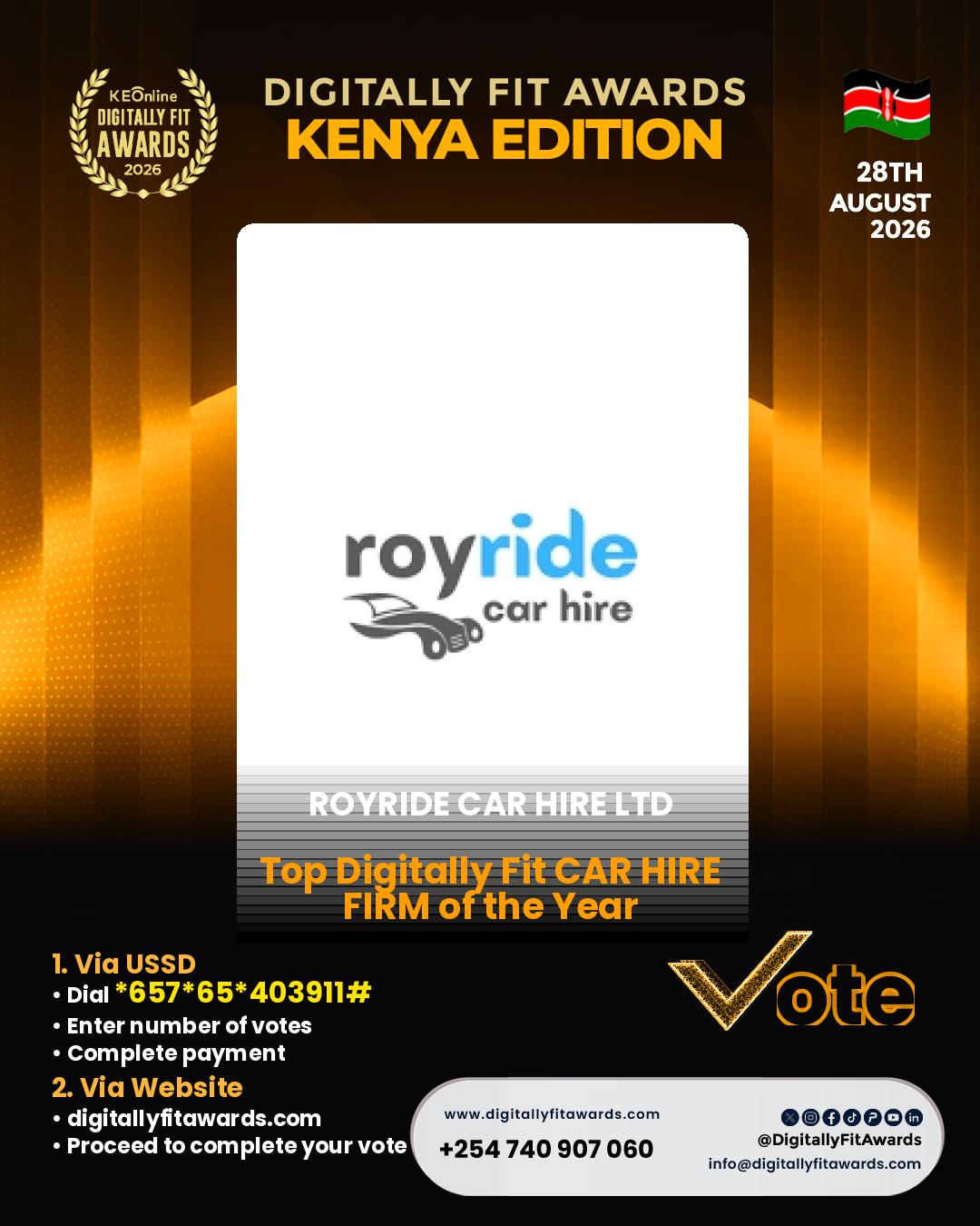 Royride Car Hire Ltd poster