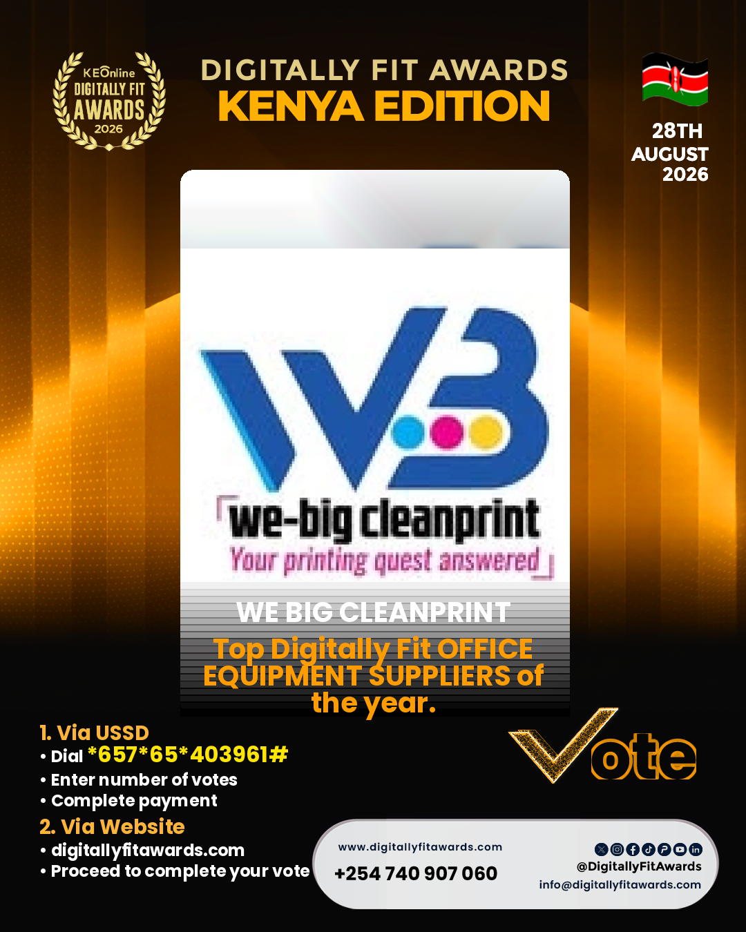 WE Big Cleanprint poster