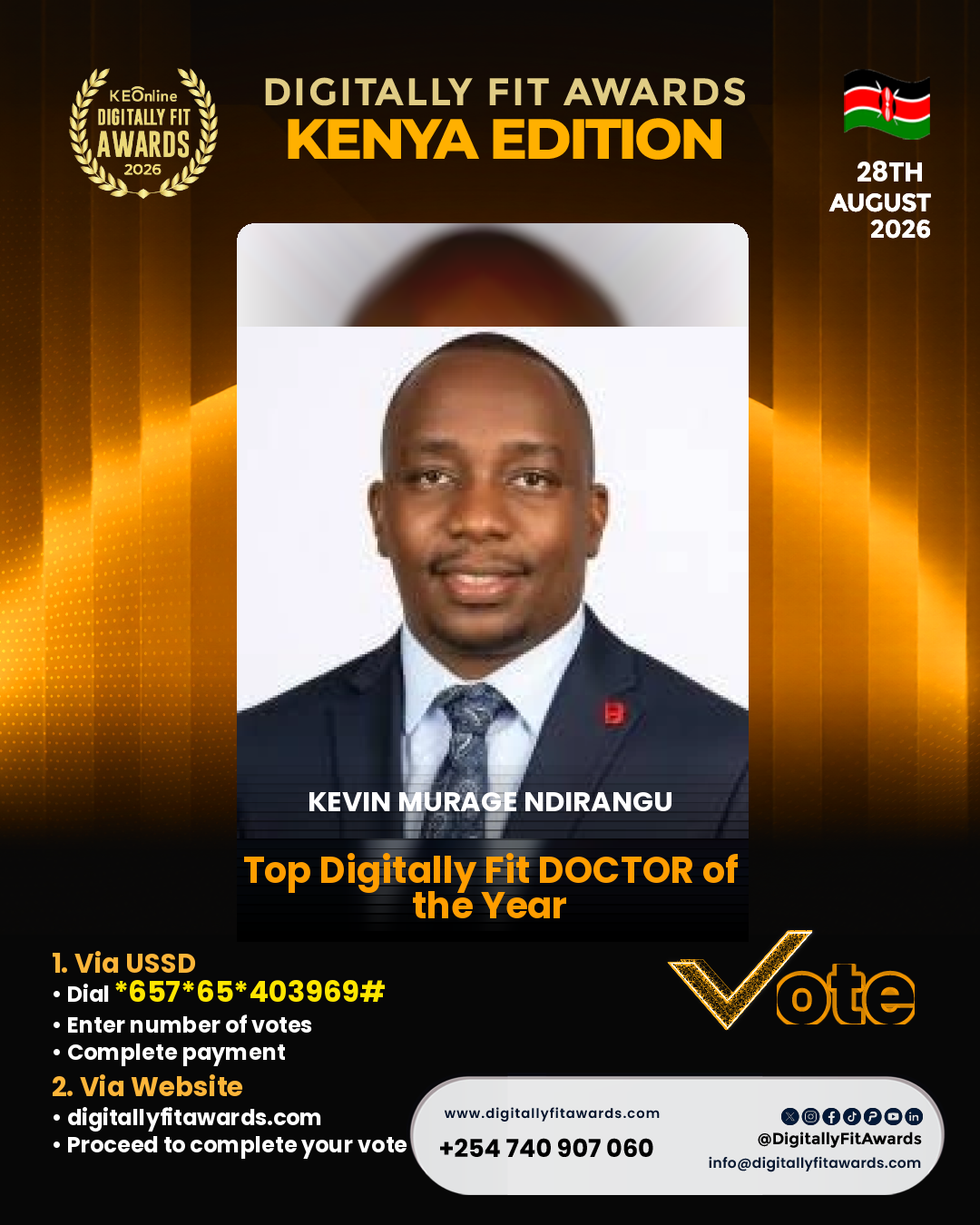 Kevin Murage Ndirangu poster