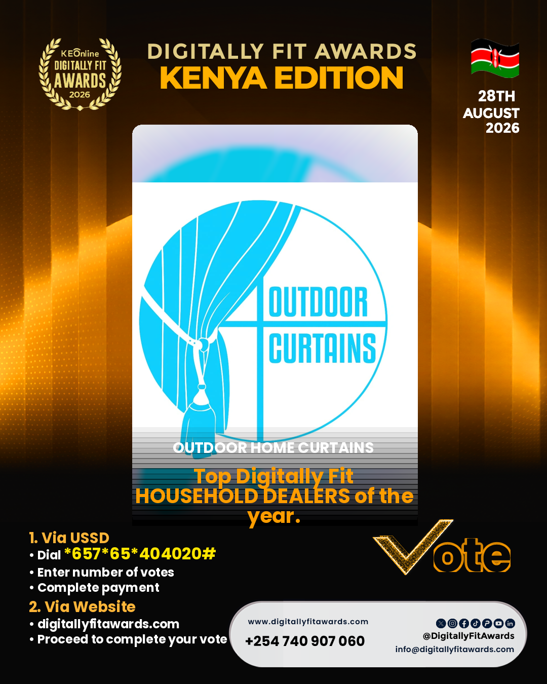Outdoor Home Curtains poster