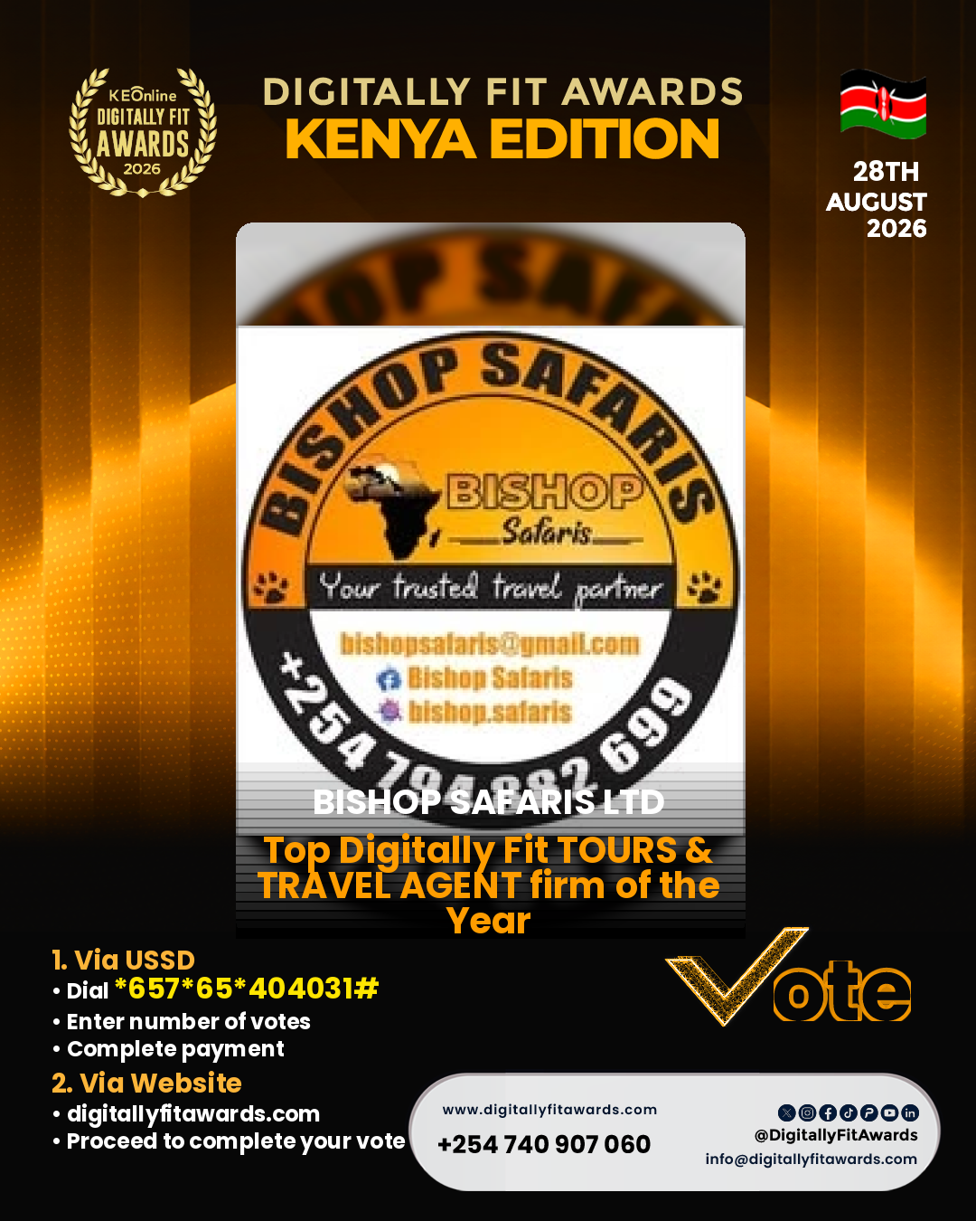 Bishop Safaris Ltd poster