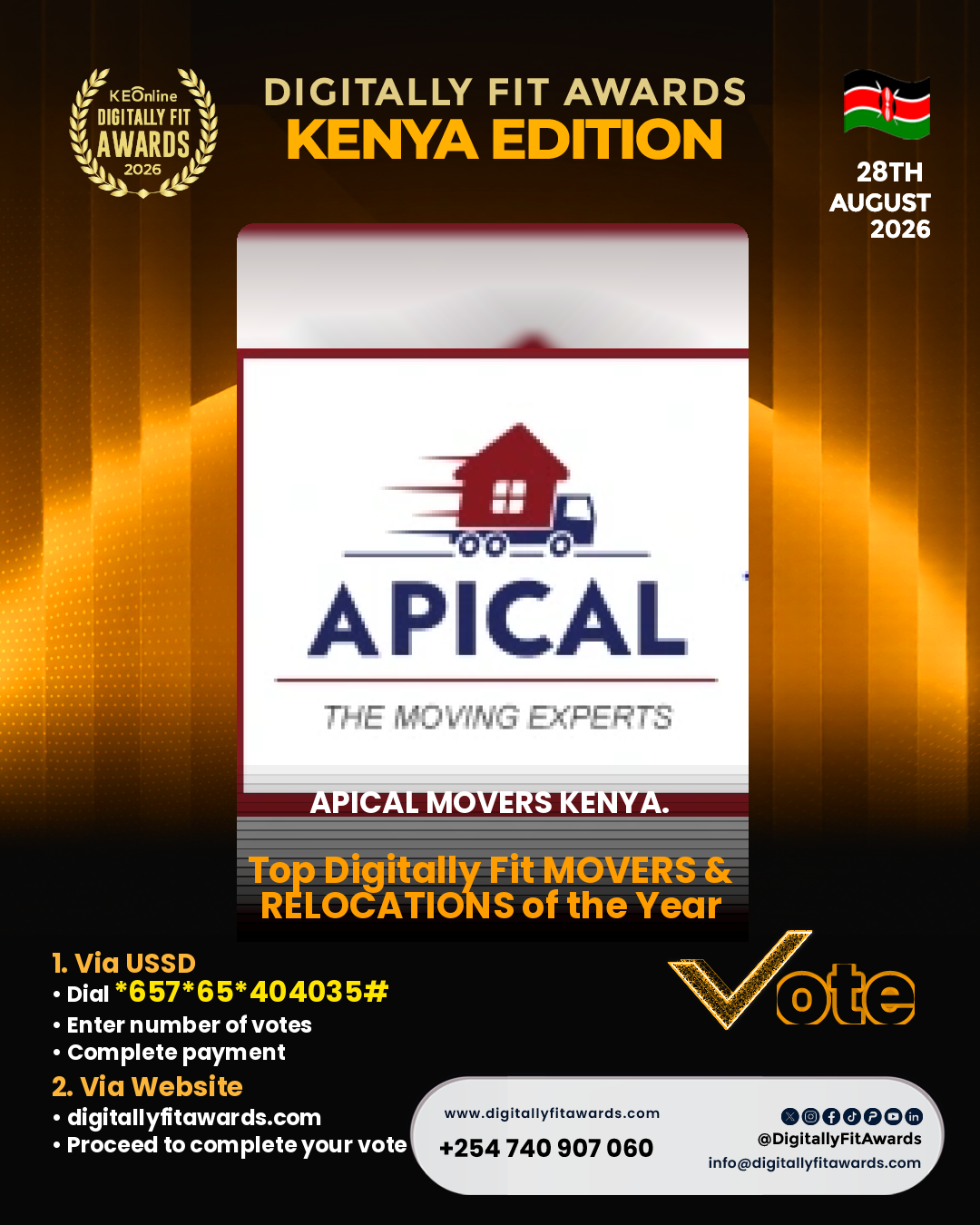 Apical Movers Kenya. poster