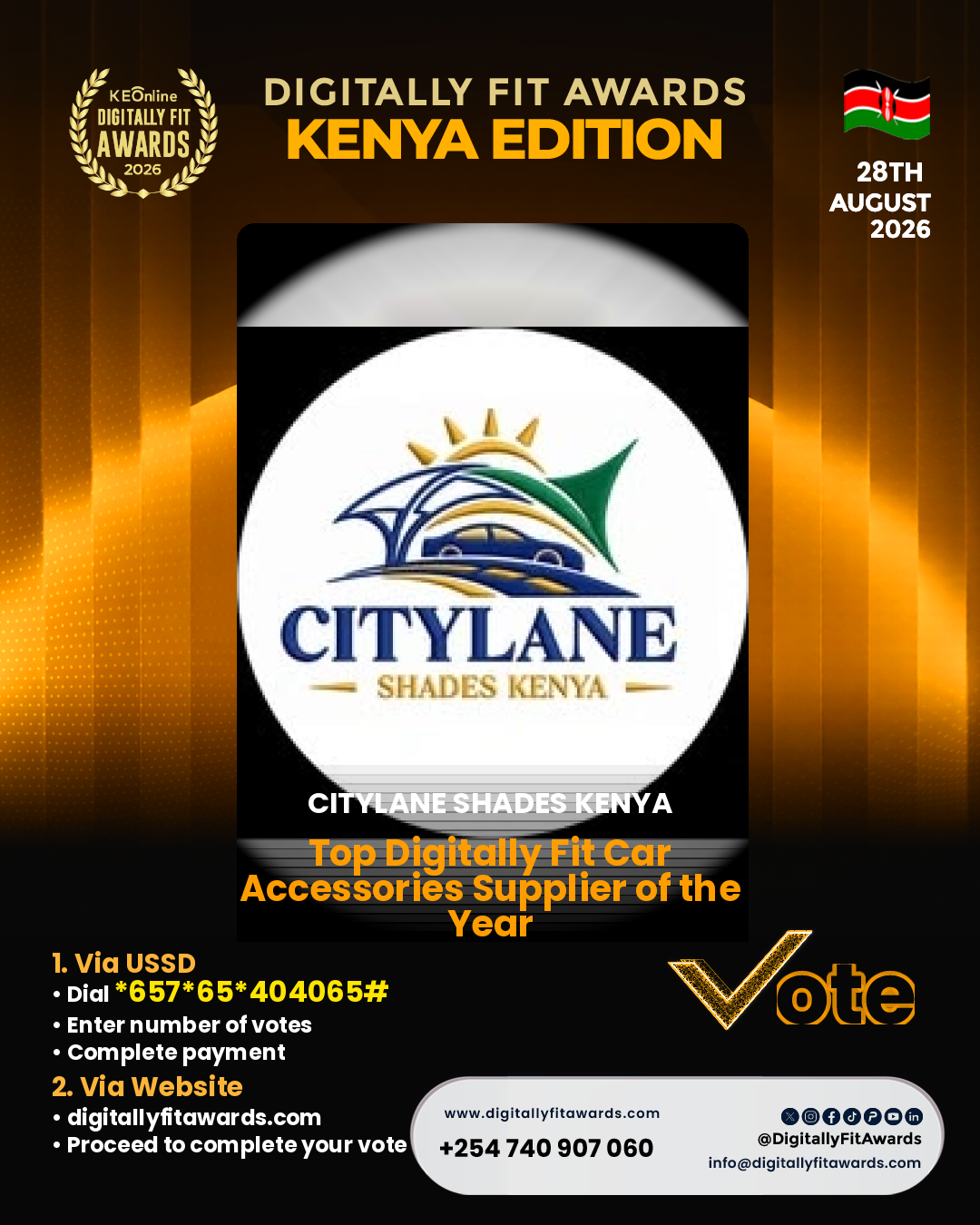Citylane shades kenya poster