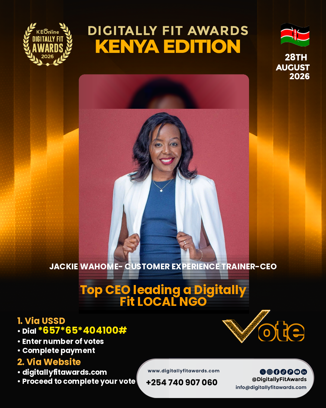 Jackie Wahome- Customer Experience Trainer-CEO poster