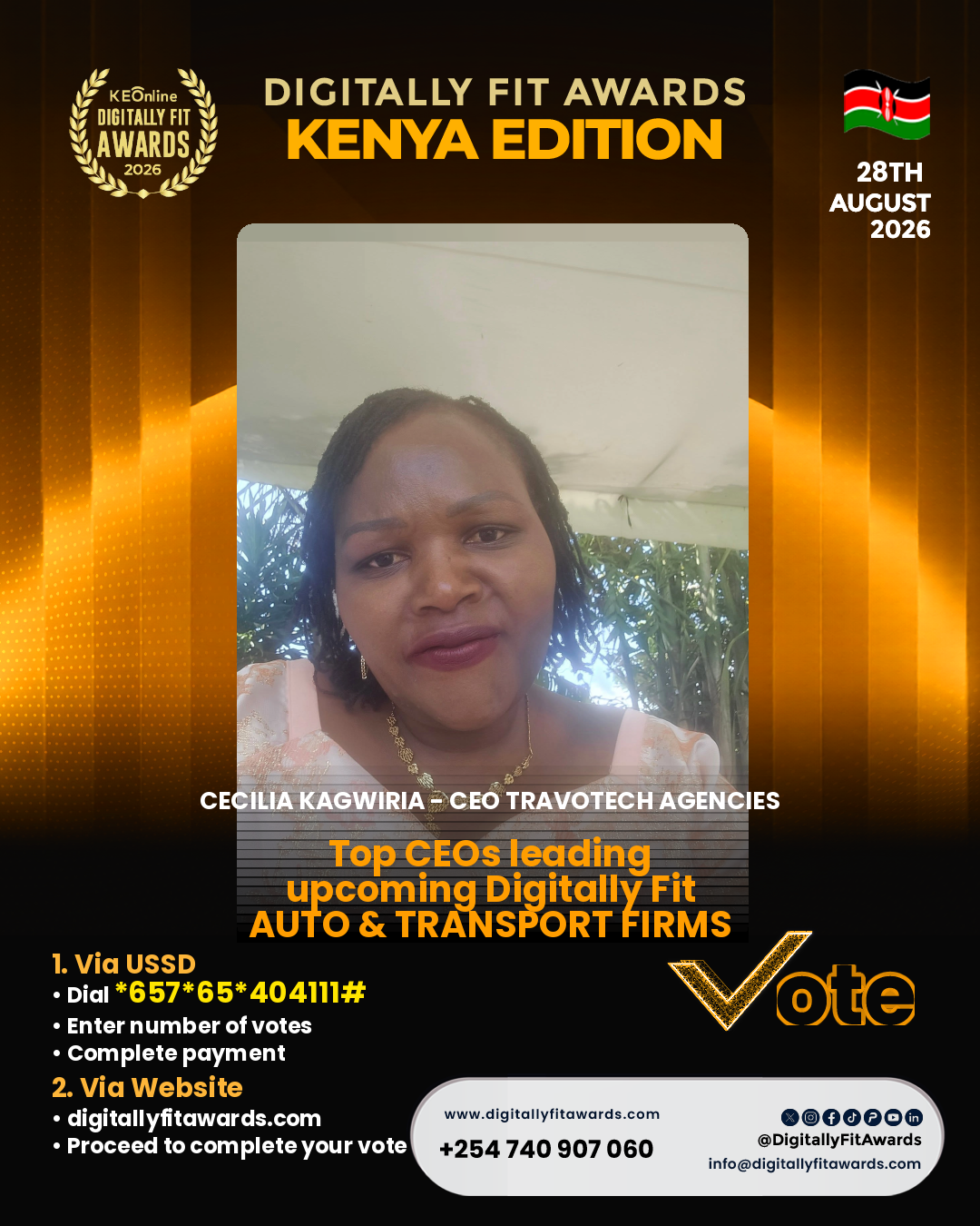Cecilia Kagwiria - CEO Travotech Agencies poster