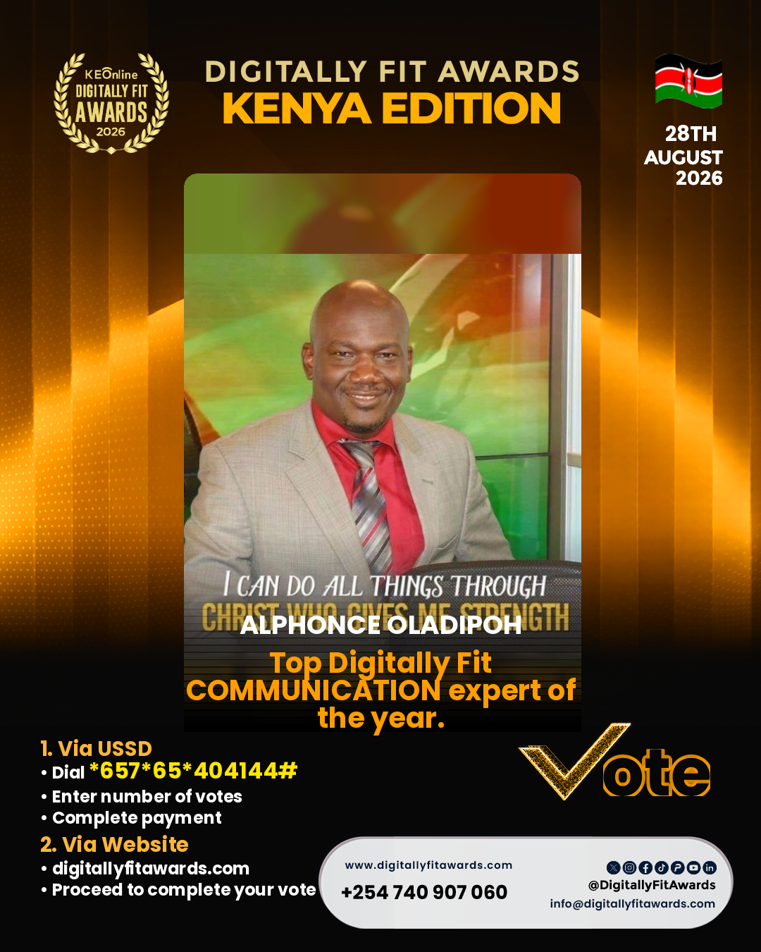 Alphonce Oladipoh poster
