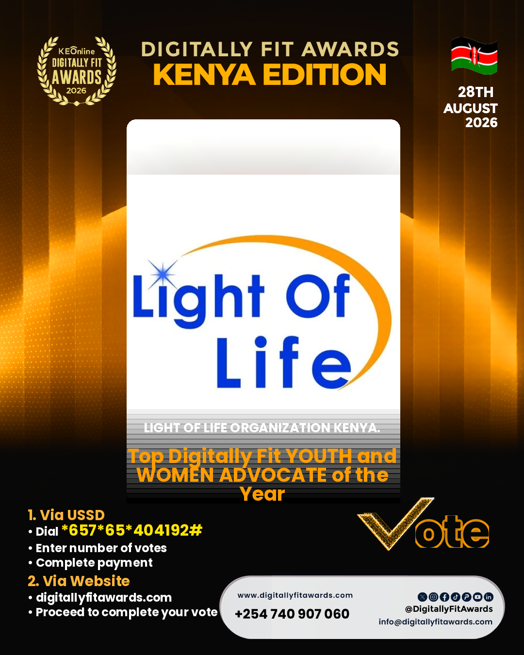 Light of Life Organization Kenya. poster