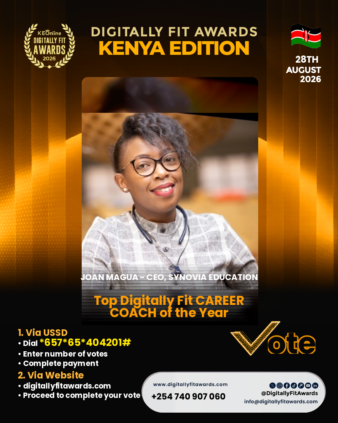 Joan Magua - CEO, Synovia Education poster