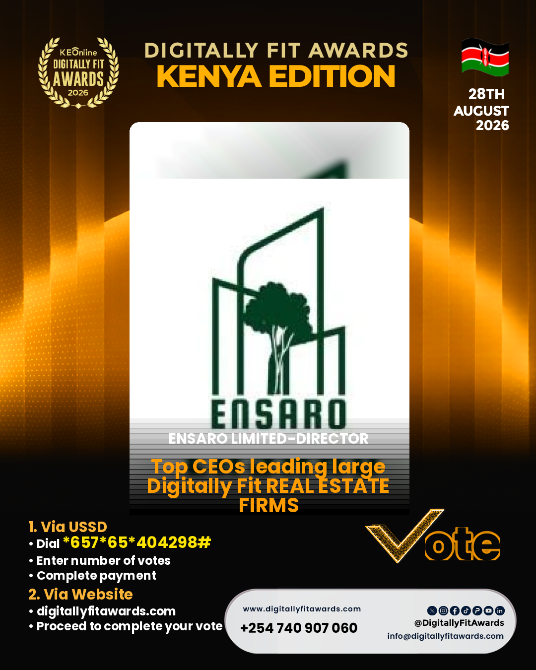 Ensaro Limited-Director poster