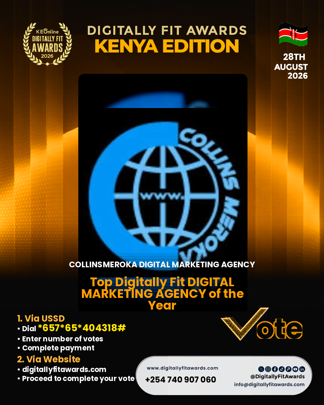 CollinsMeroka Digital Marketing Agency poster