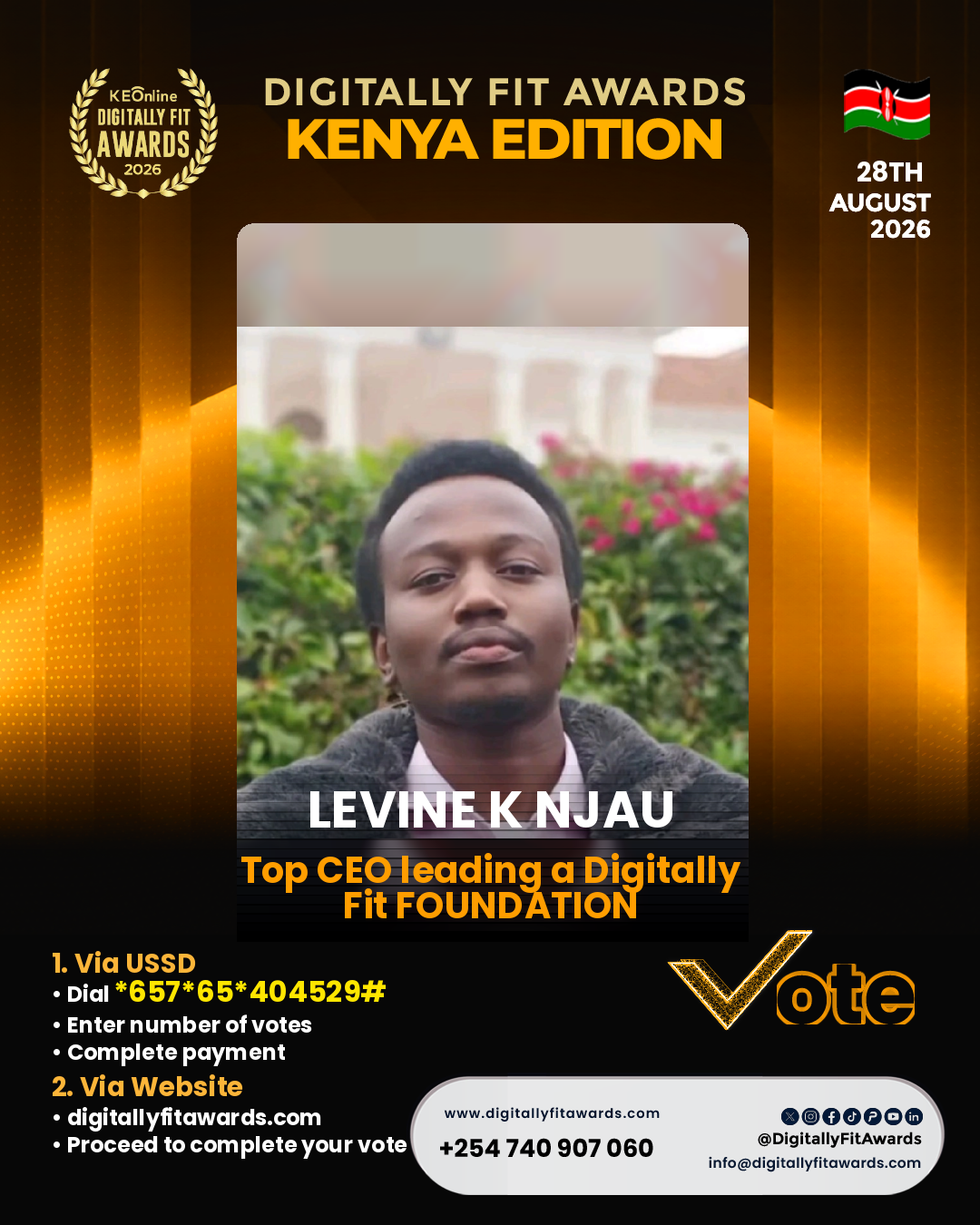 Levine K Njau poster