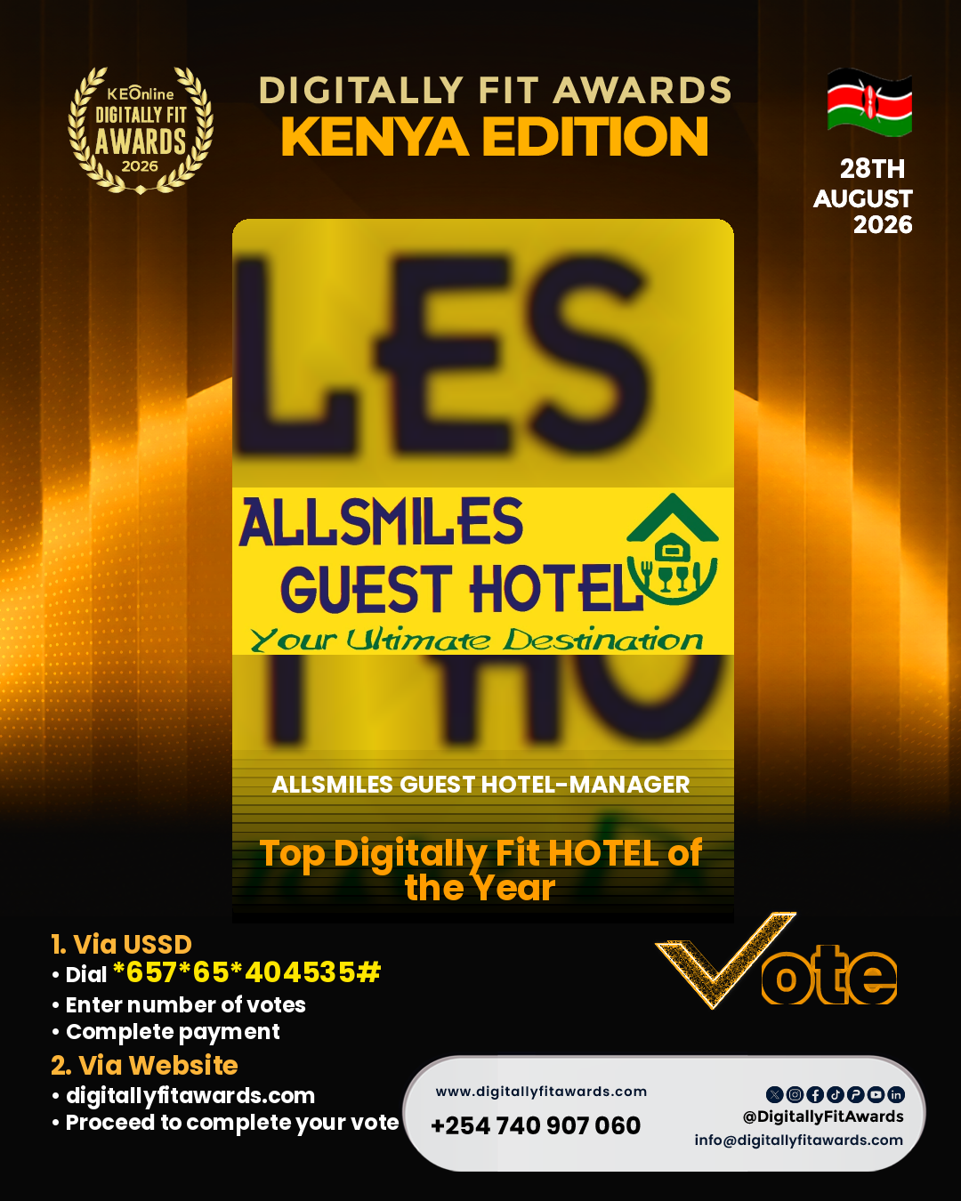 ALLSMILES GUEST HOTEL-Manager poster