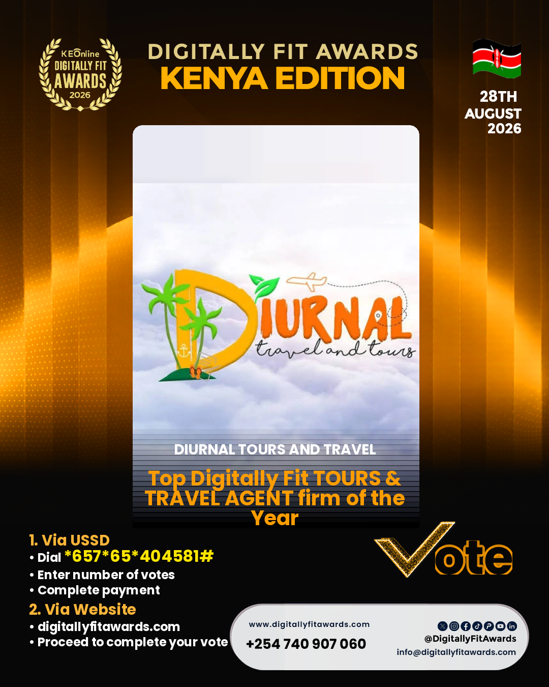 Diurnal Tours and Travel poster
