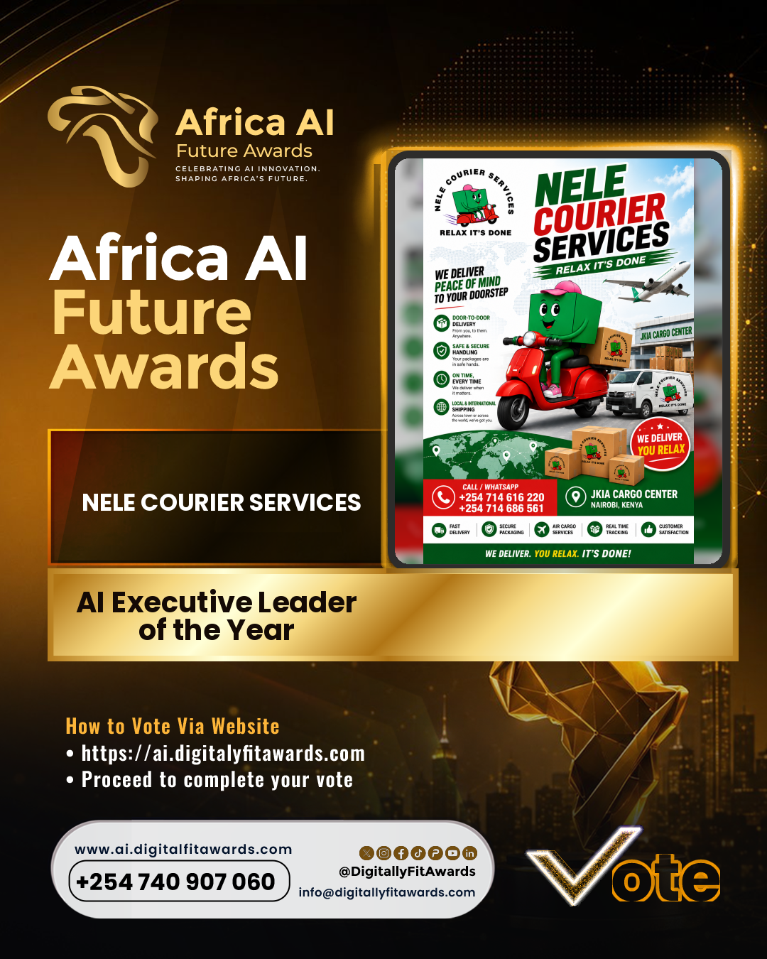 NELe courier services poster