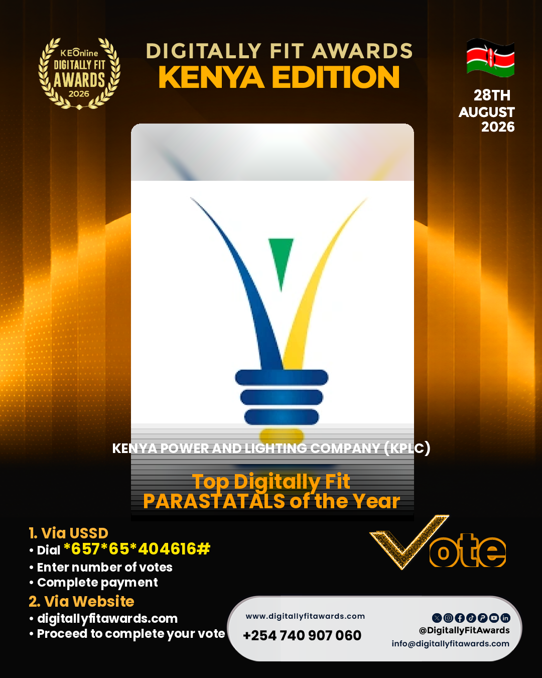 Kenya Power and Lighting Company (KPLC) poster