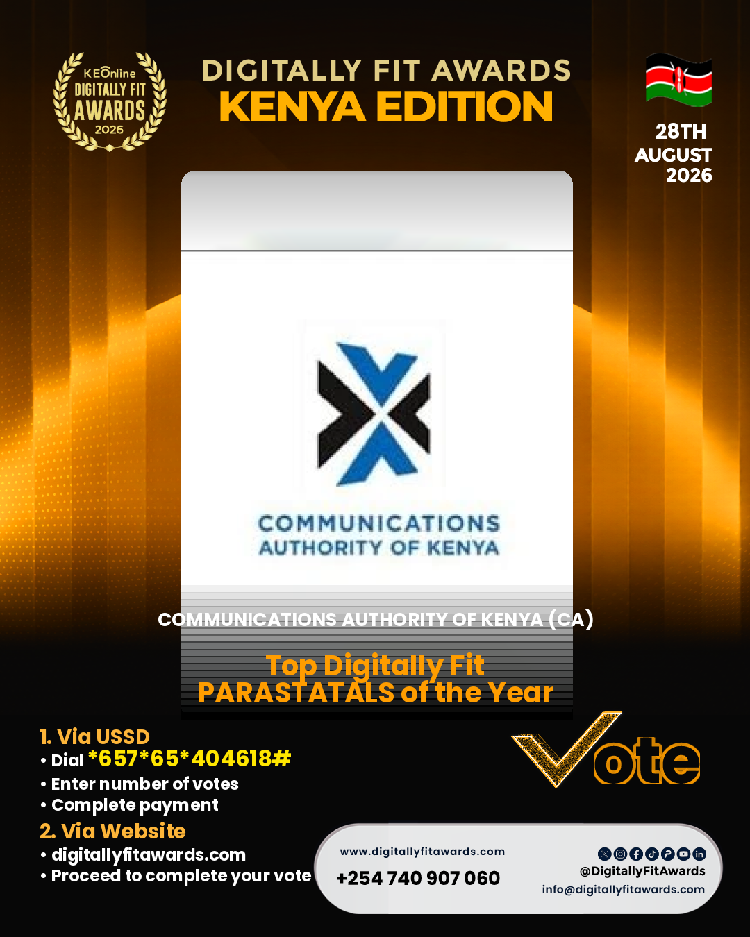 Communications Authority of Kenya (CA) poster