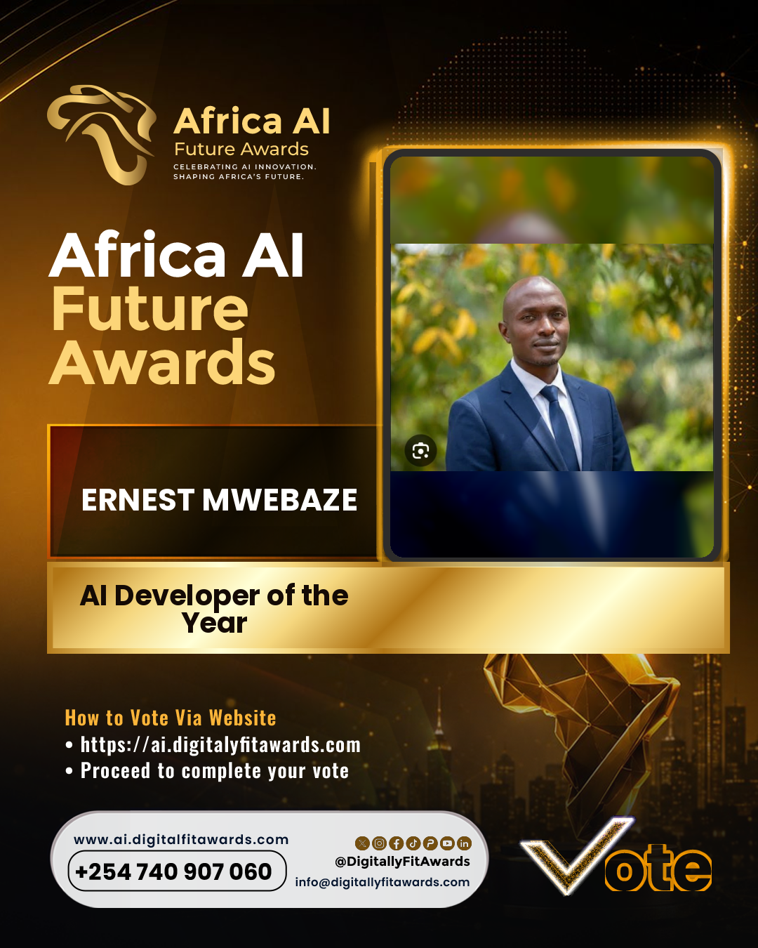 Ernest Mwebaze poster