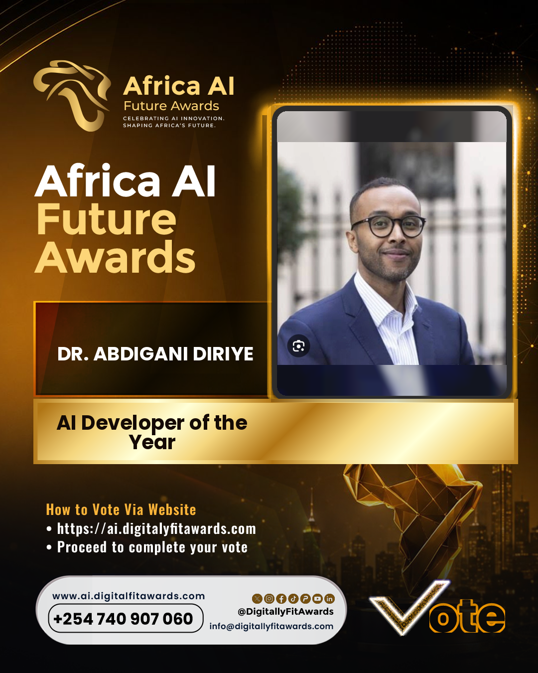 Dr. Abdigani Diriye poster