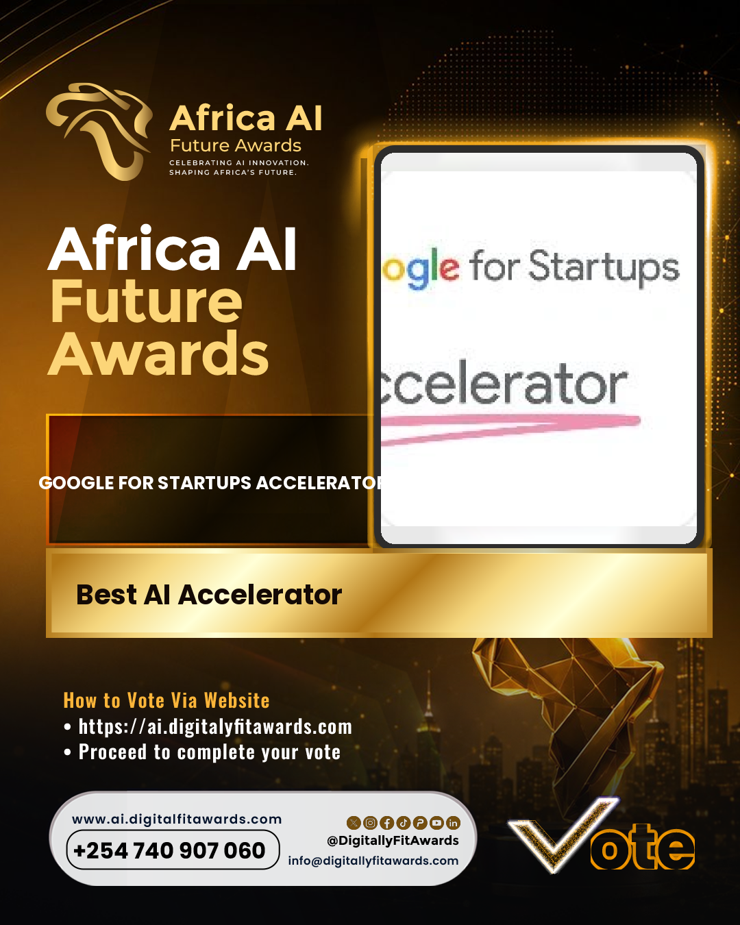 Google for Startups Accelerator poster