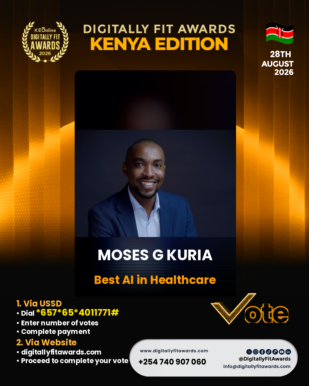 Moses G Kuria poster