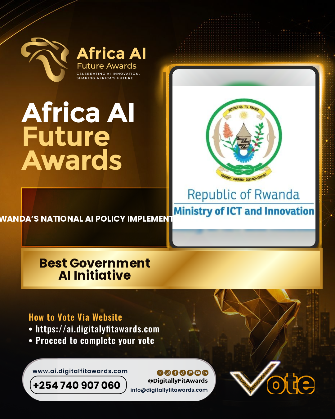 Rwanda’s National AI Policy Implementation poster