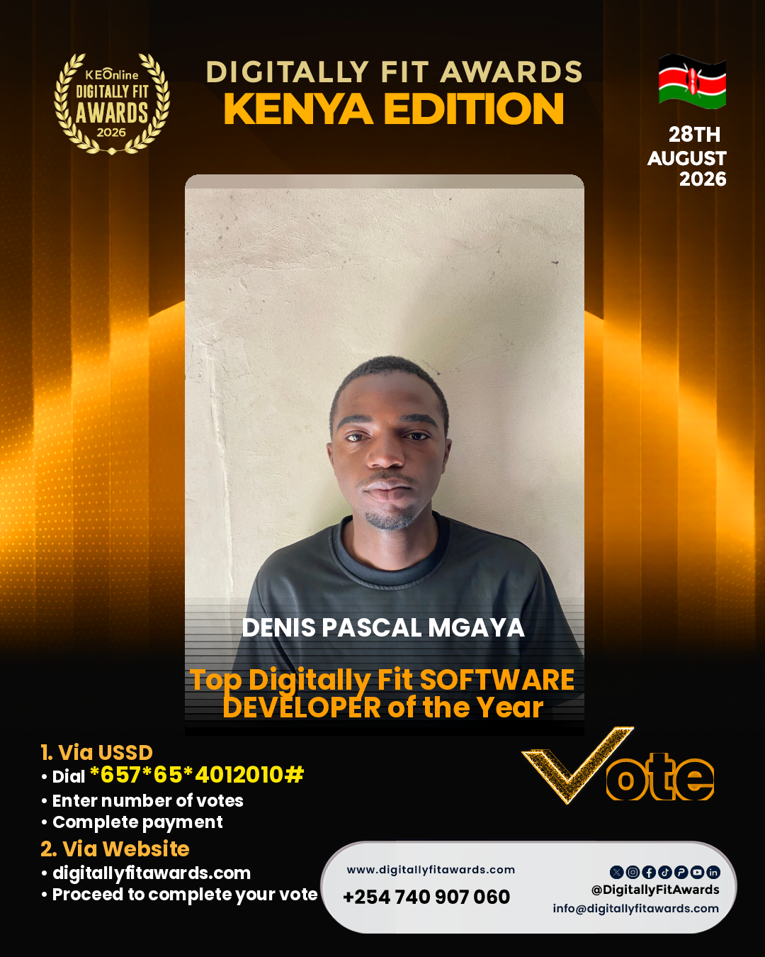 Denis Pascal Mgaya poster