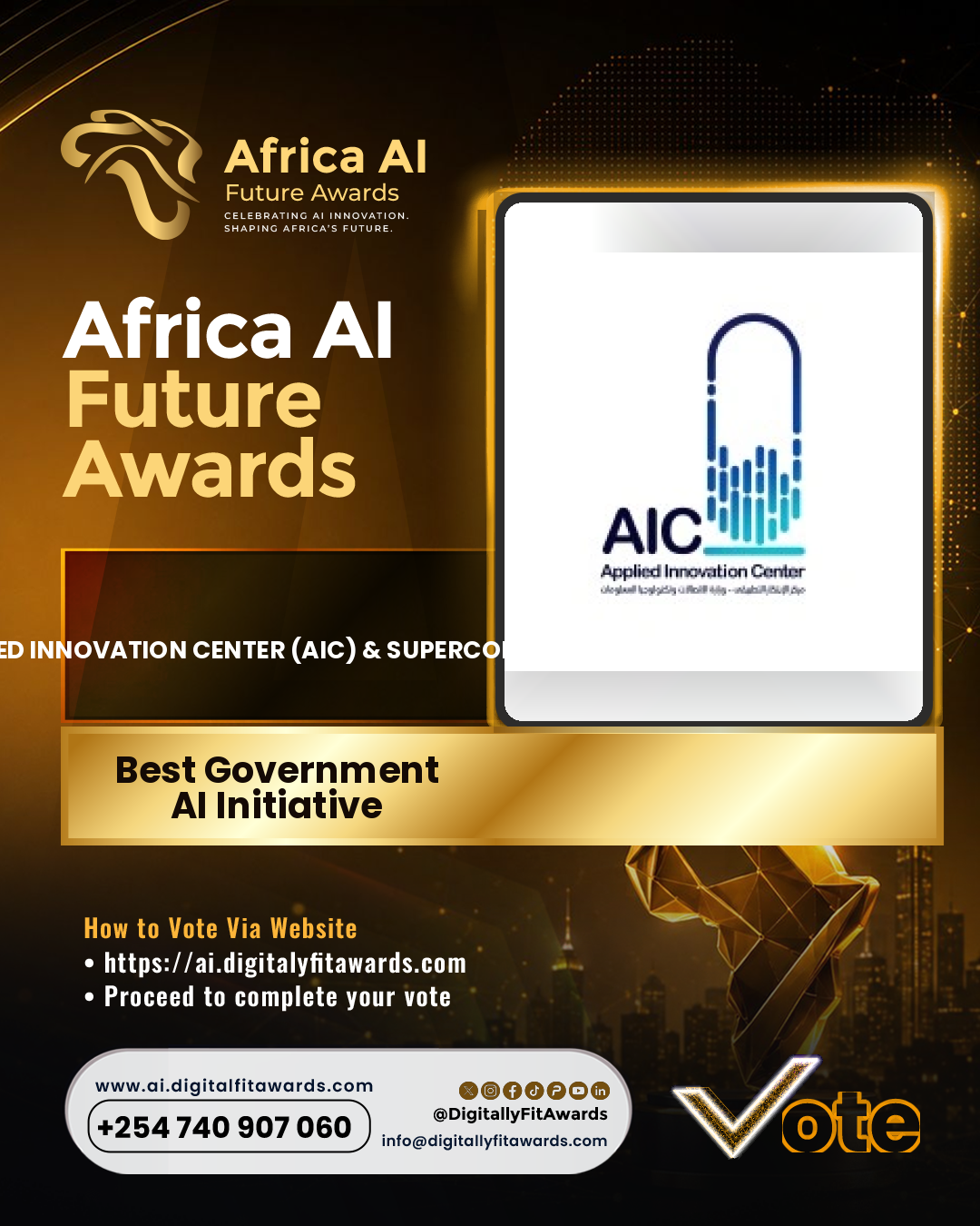 Egypt’s Applied Innovation Center (AIC) & Supercomputing Initiative poster
