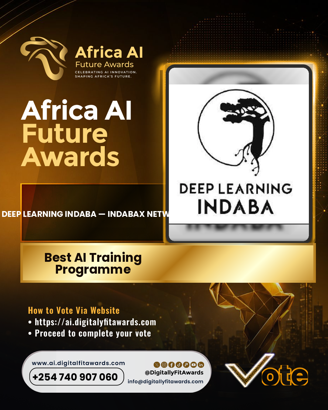 Deep Learning Indaba — IndabaX Network poster