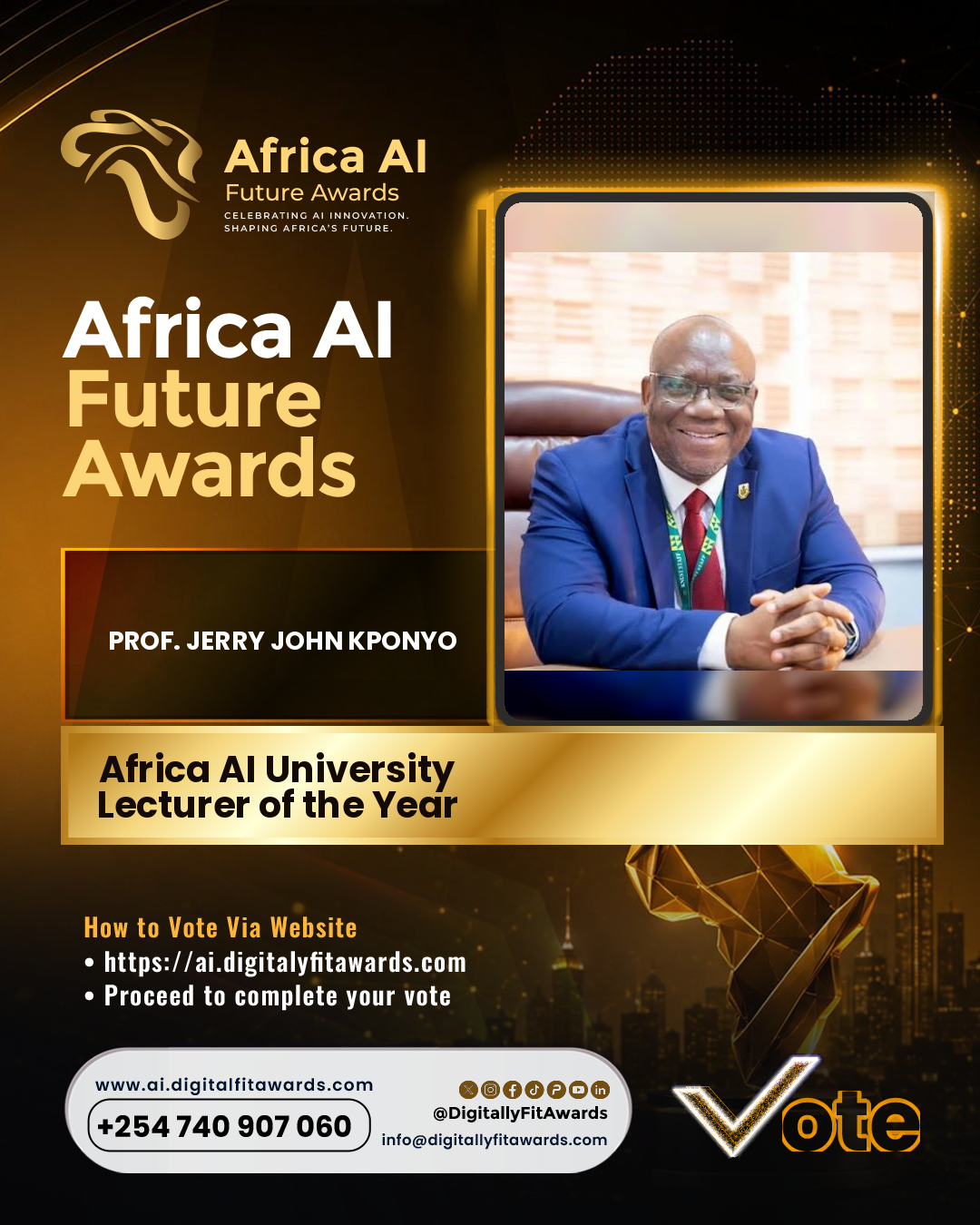 Prof. Jerry John Kponyo poster
