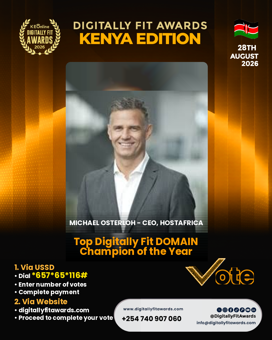 Michael Osterloh - CEO, HOSTAFRICA poster