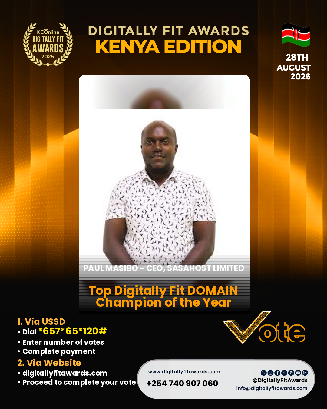Paul Masibo - CEO, SasaHost Limited poster