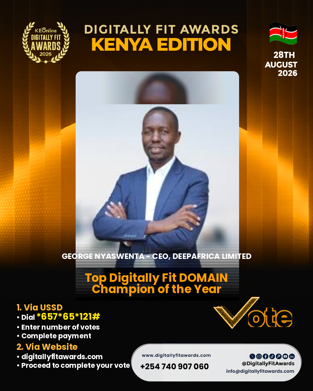 George Nyaswenta - CEO, DeepAfrica Limited poster