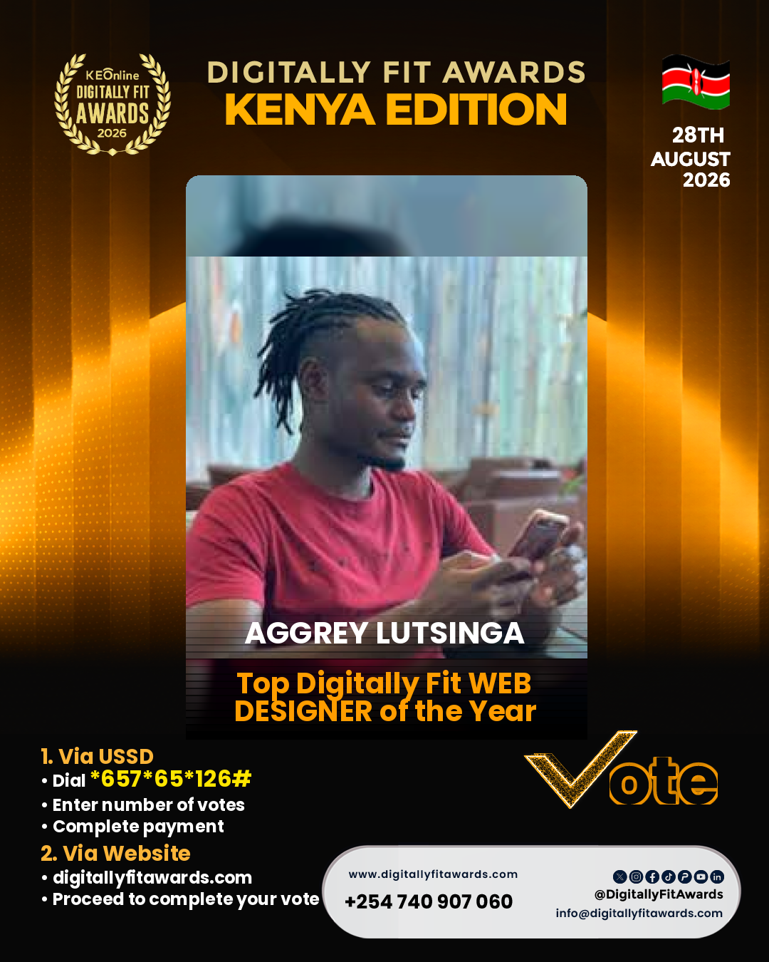 Aggrey Lutsinga poster