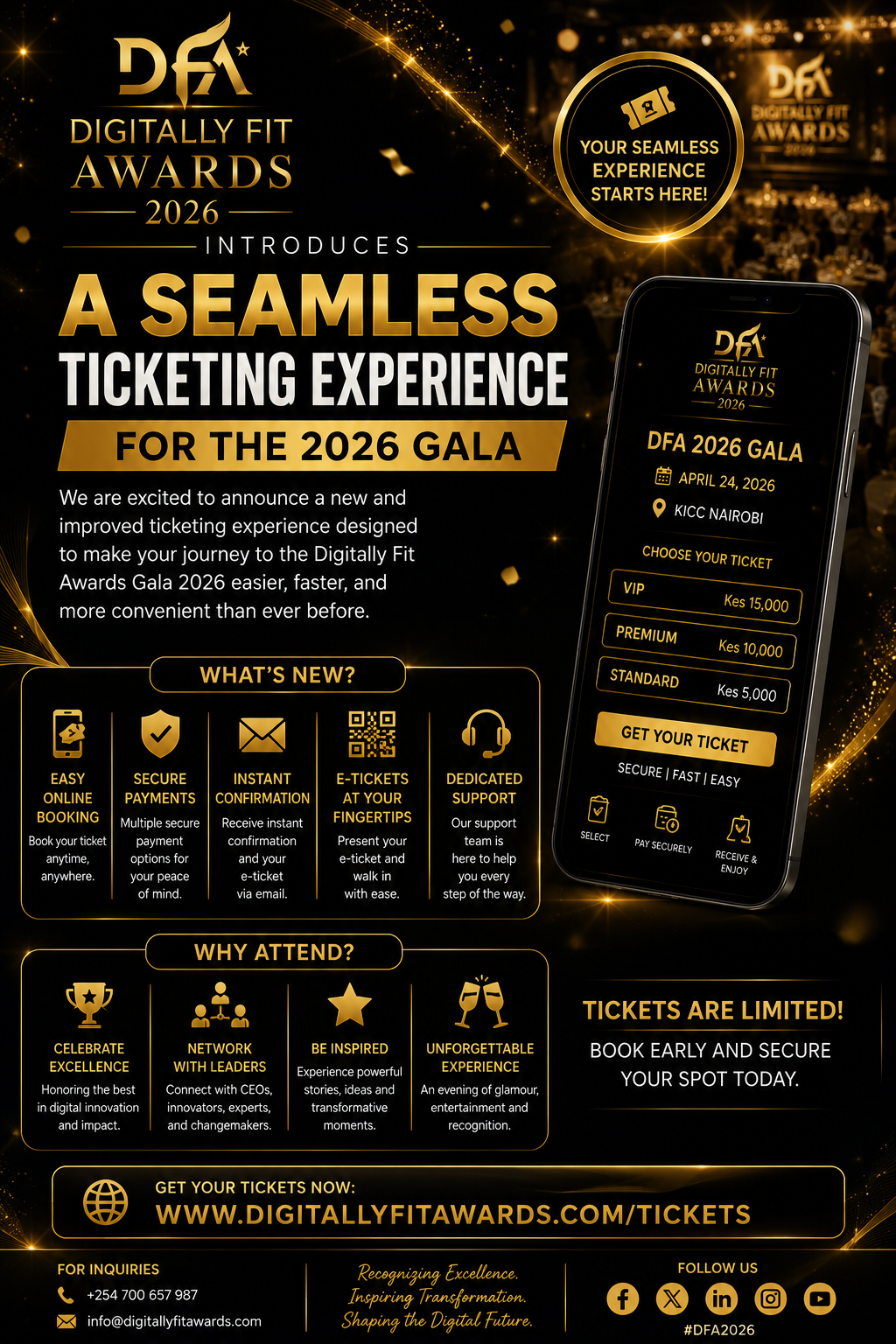 Digitally Fit Awards Introduces a Seamless Ticketing Experience for the 2026 Gala